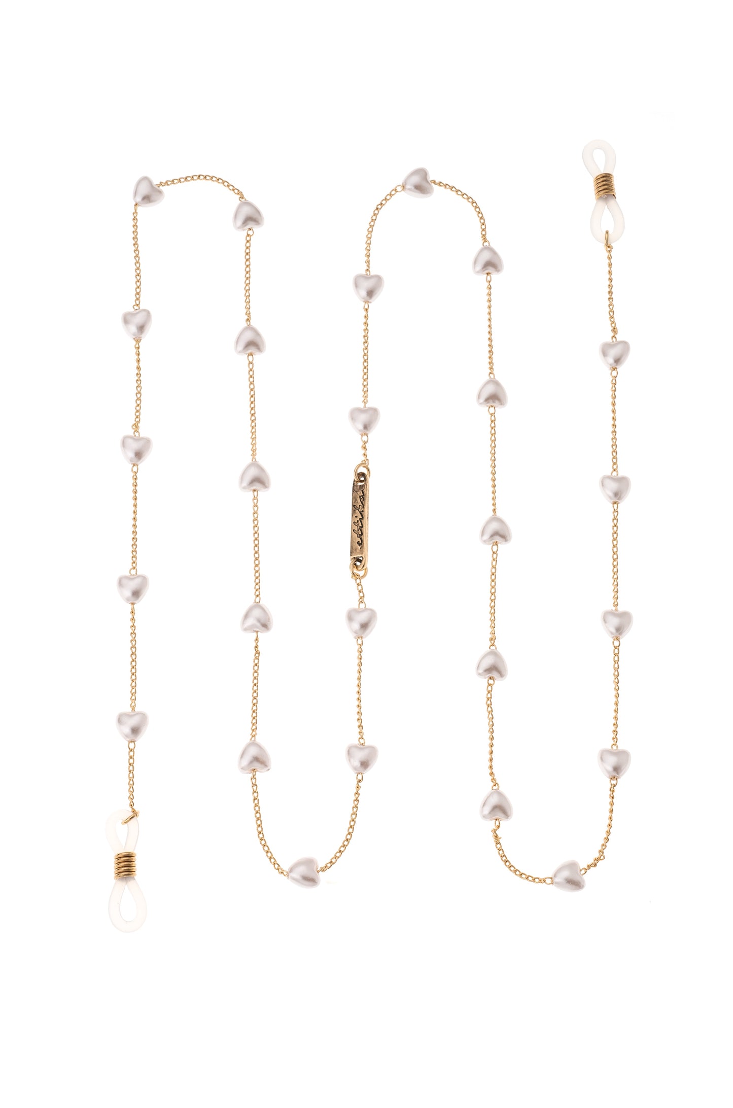 Pearl Lovers Glasses Chain on white 