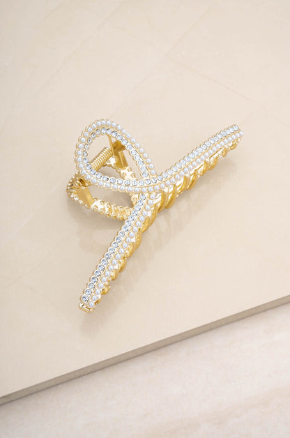 Shine On Crystal Hair Claw on slate