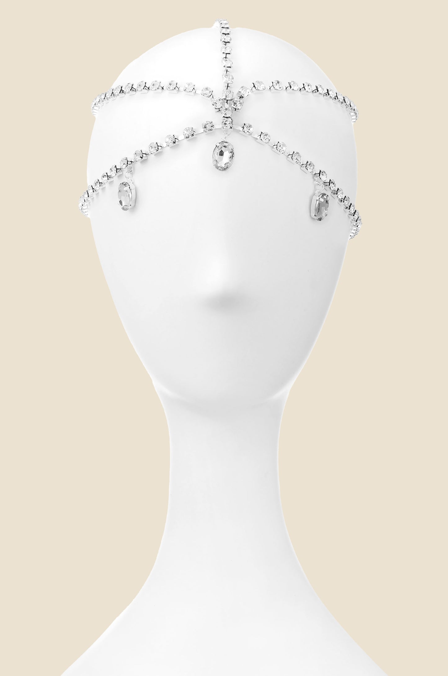 Dessert Diamond Crystal Headwear on model front