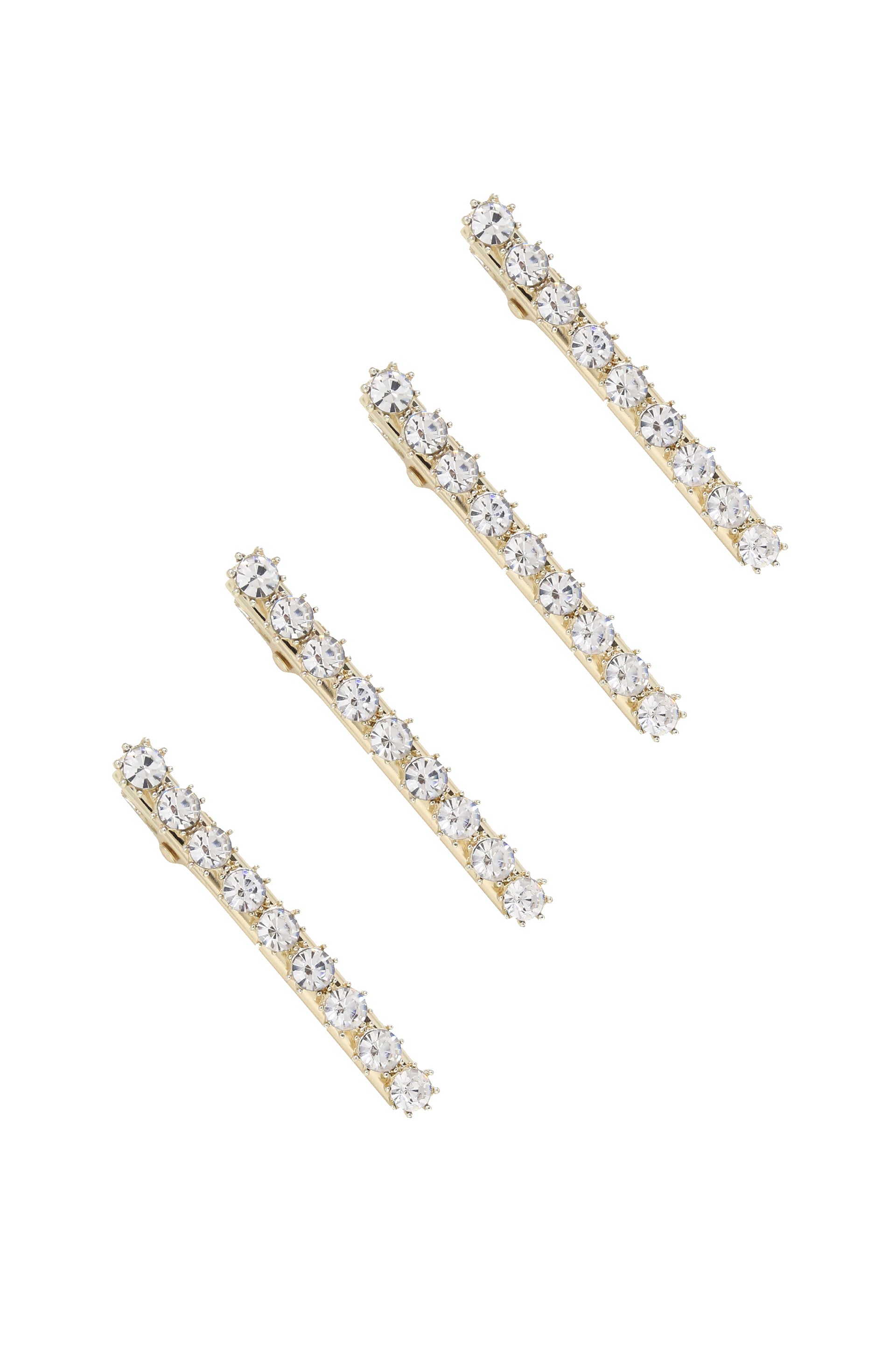 Brittany Crystal Clip Set on white background  