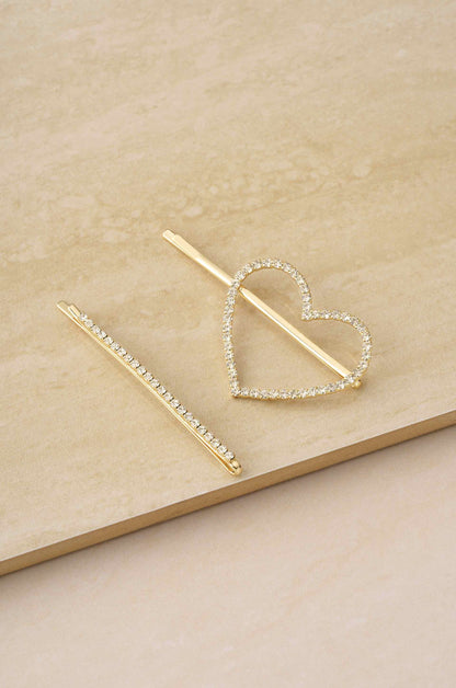 Forever Crystals Hair Pin Set of 2