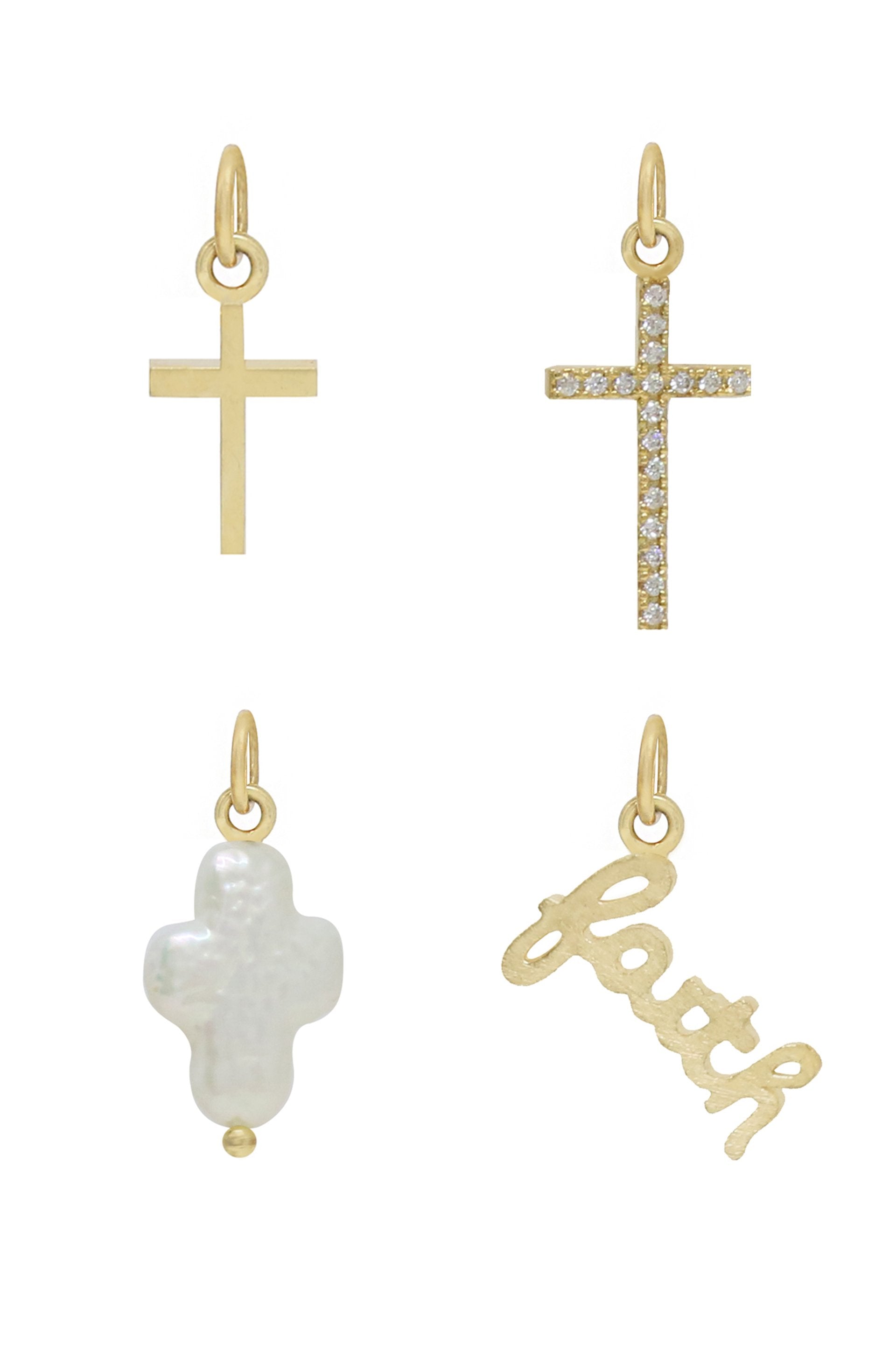 Gotta Have Faith 18k Gold Plated Interchangeable Charm Necklace on white background 2