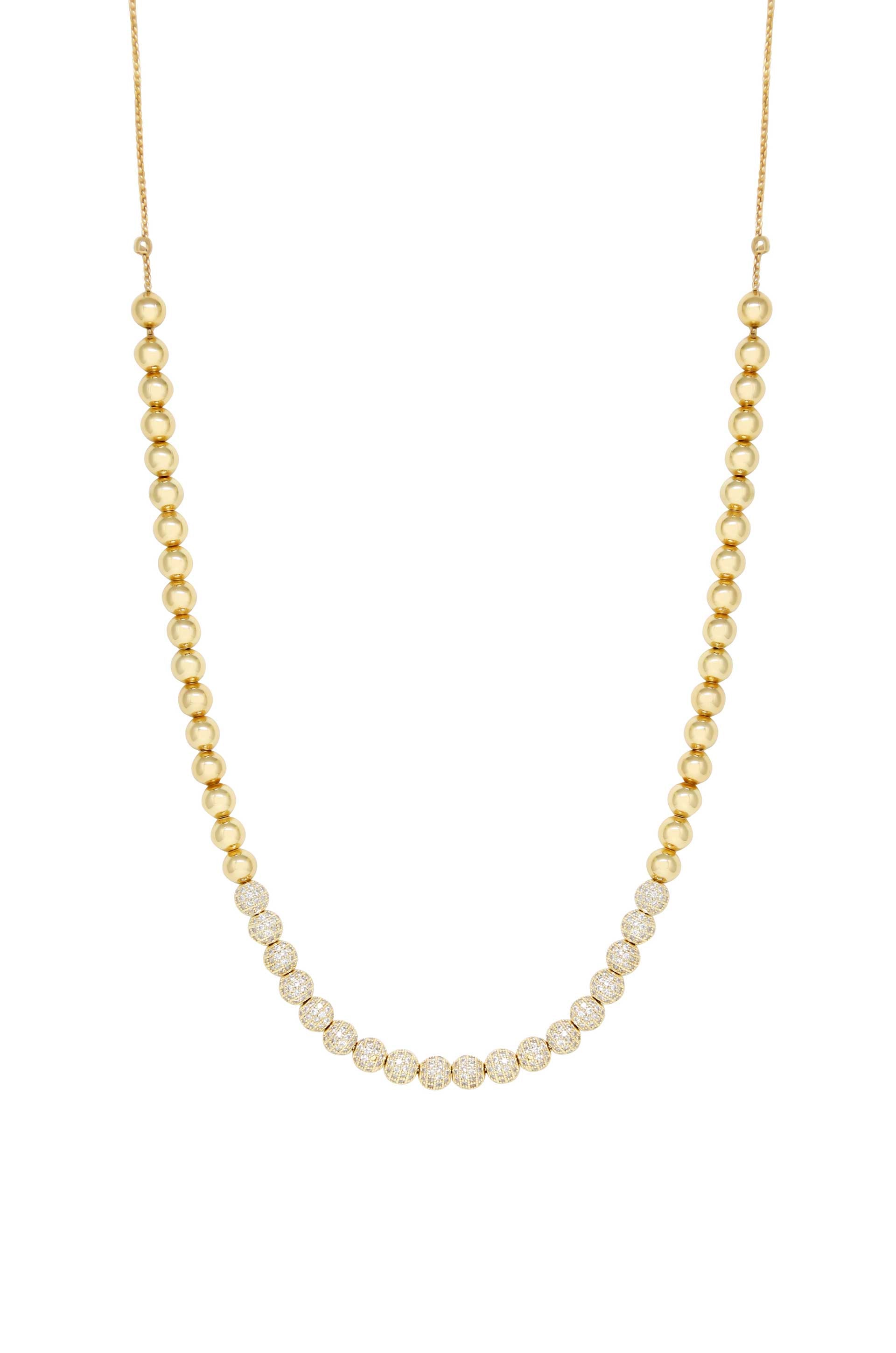 Show Yourself Crystal Bead Necklace close up