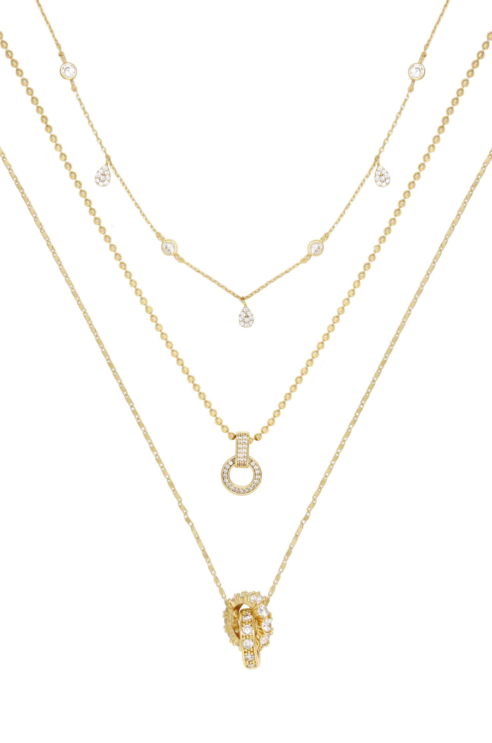Trio Necklace Layering Set Gold – Hey Happiness