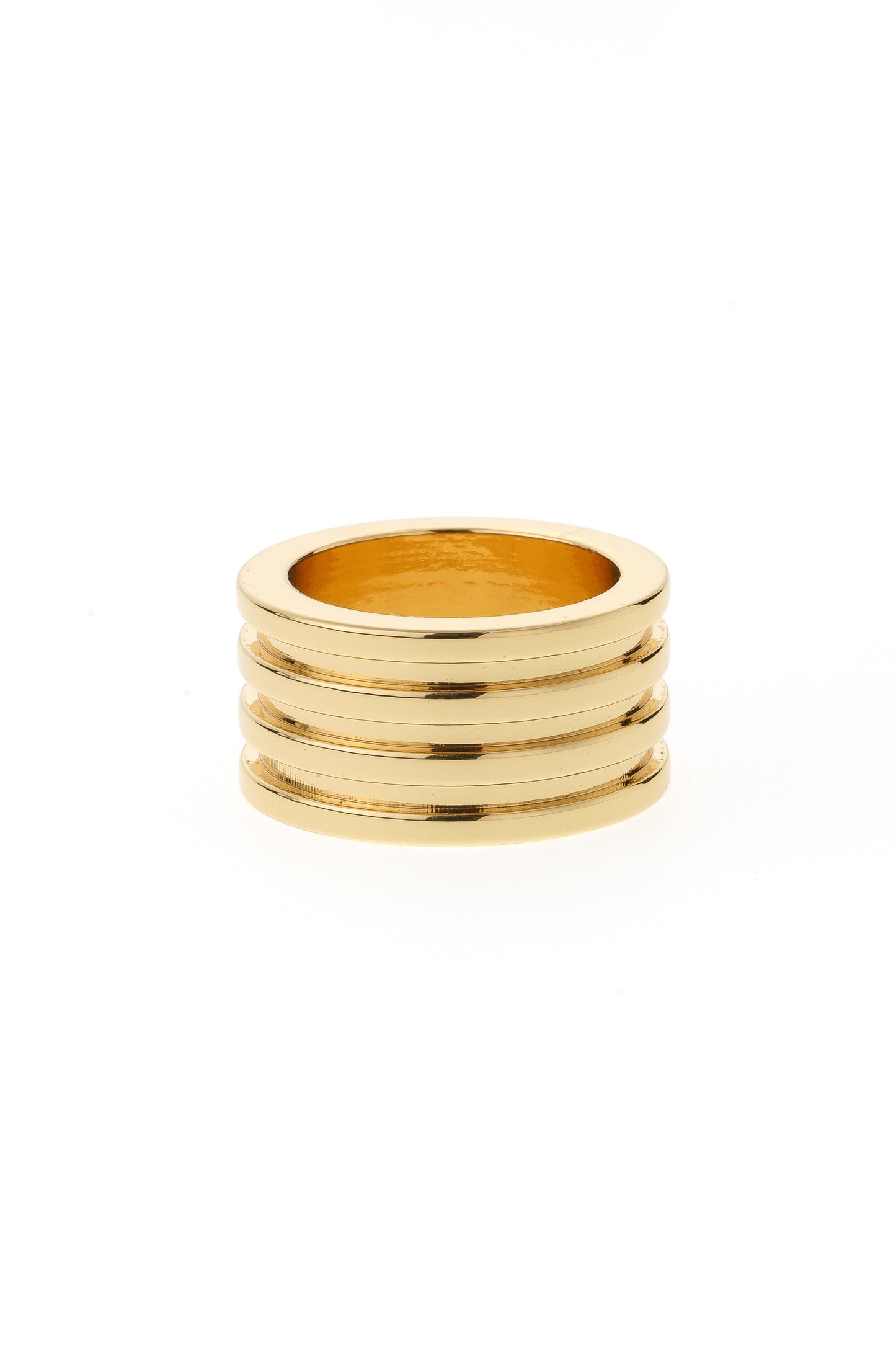 The Only Essential 18k Gold Plated Ring on white background