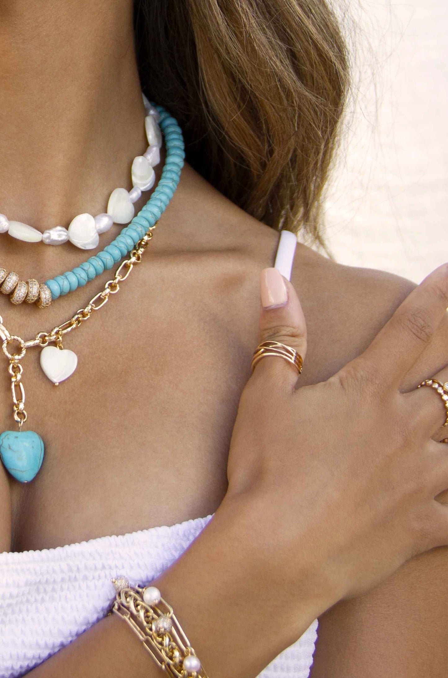 Easy Twists Ring on model